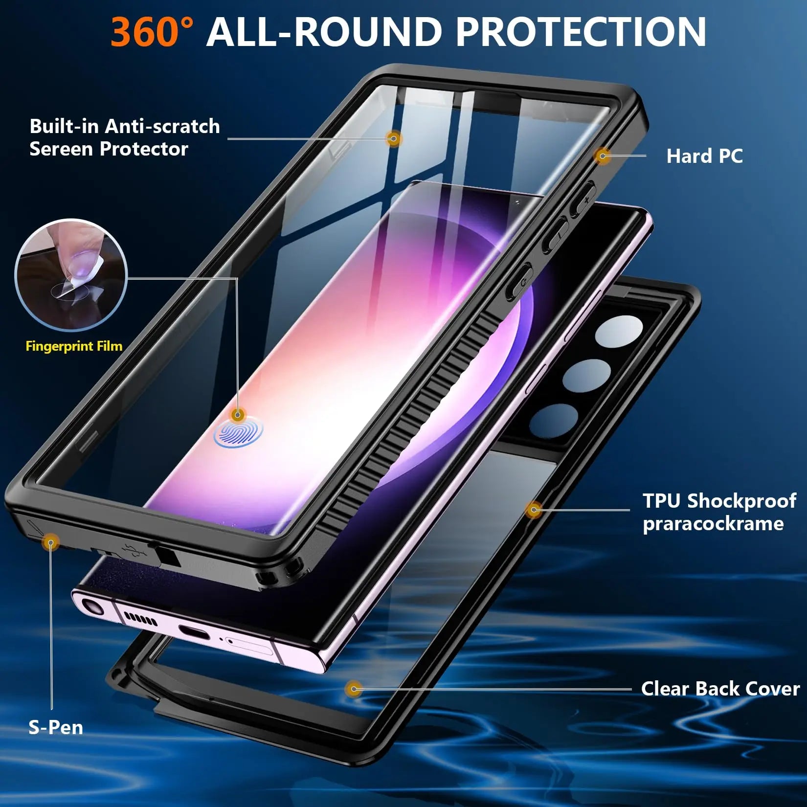 IP68 Shellbox Waterproof Case For Samsung Galaxy S24 S23 S22 S21 Ultra FE A54 A14 5G Metal Aluminum Swimming Phone Luxury Cover