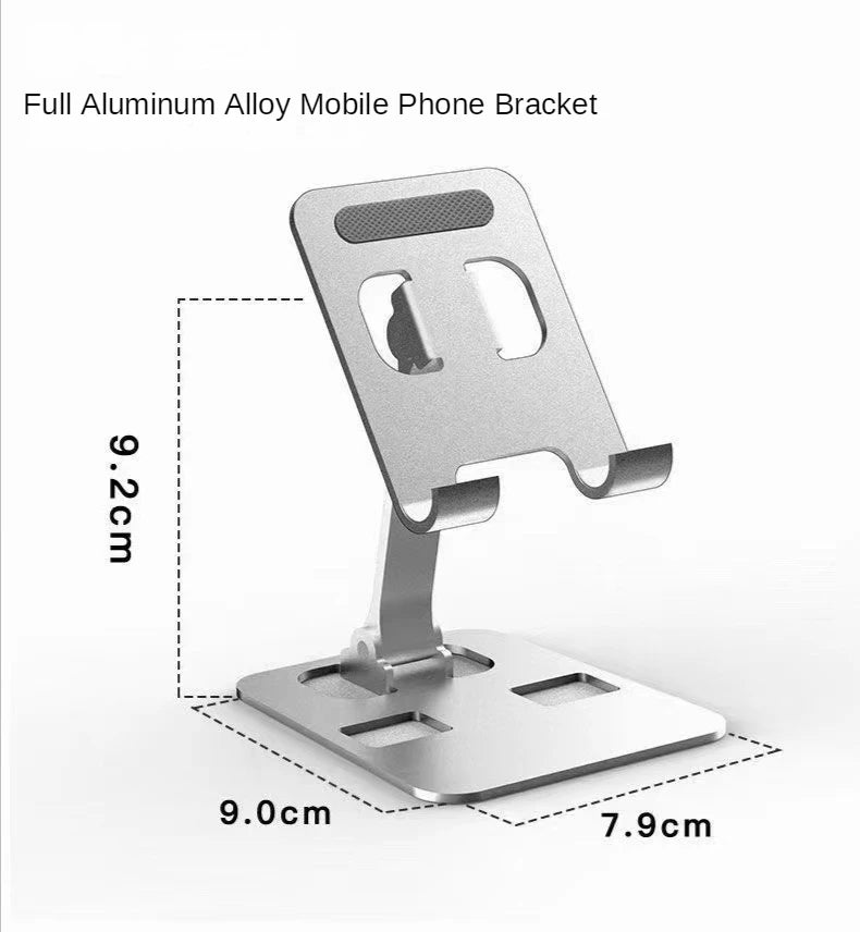 Universal All Aluminum Alloy Foldable Desk Phone Holder Mount Stand For Mobile Phone Holder For Tablet Desktop Metal Holder